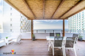 ★ SeaPenthouse/TLV-Beach/80M²Roof/PrivateParking ★